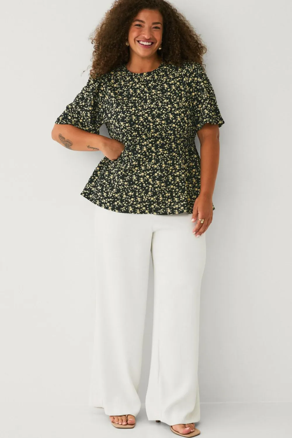 Ellos Plus collection Bluse Black Outlet