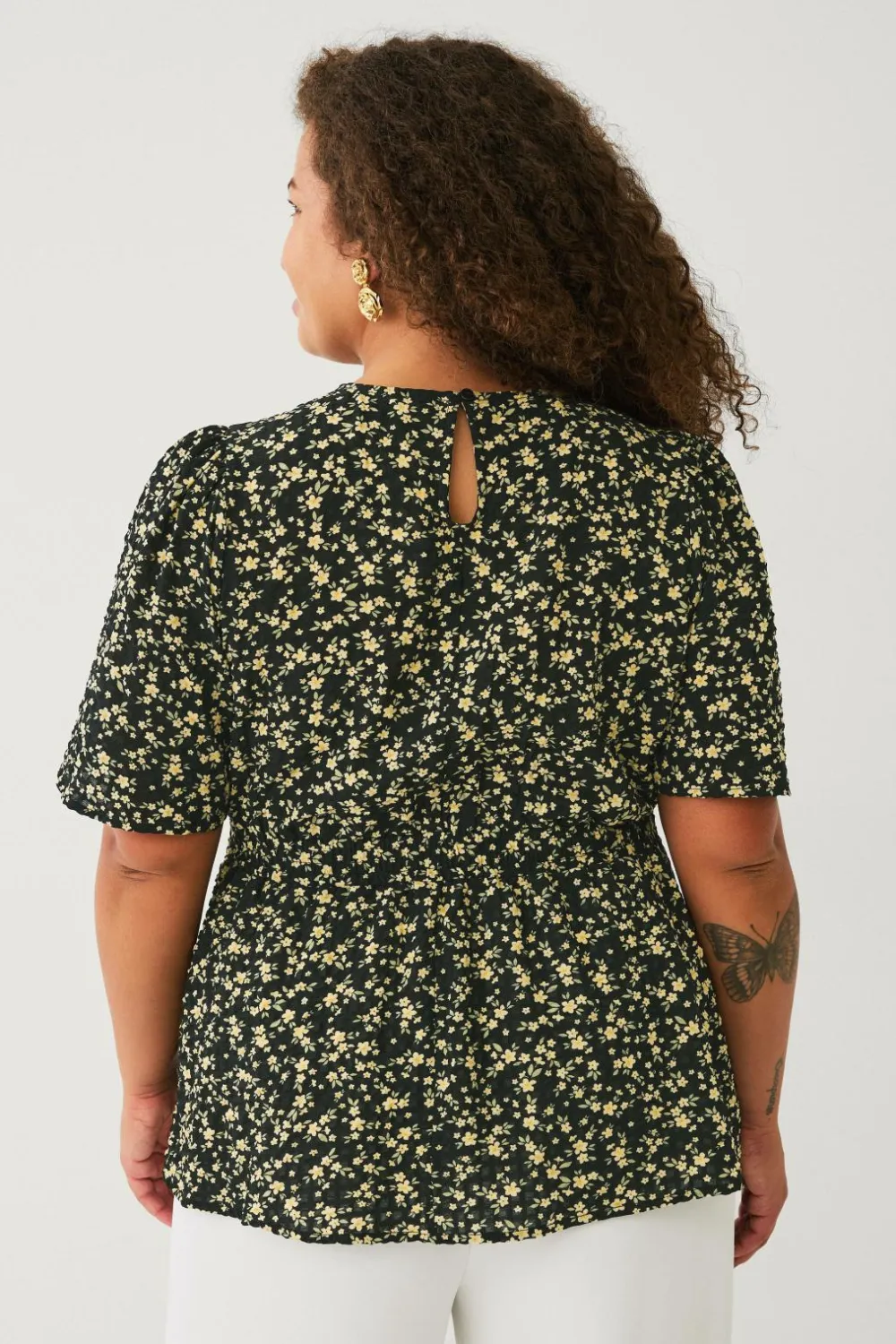 Ellos Plus collection Bluse Black Outlet