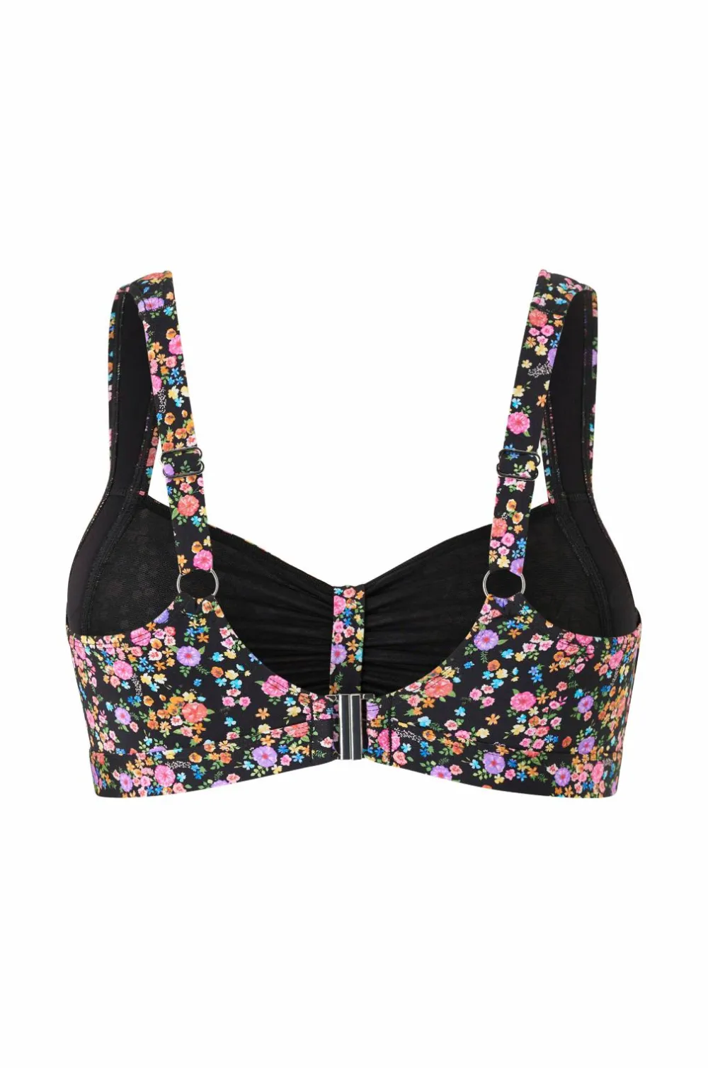 Ellos Plus collection Blød bikini-bh Sortblomstret Hot