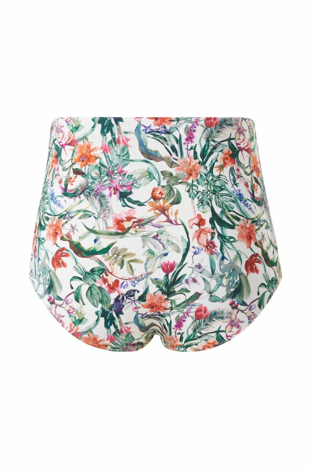 Ellos Bikinier & Bikinidele>Plus collection Maxi-bikinitrusse med høj talje Blomstret