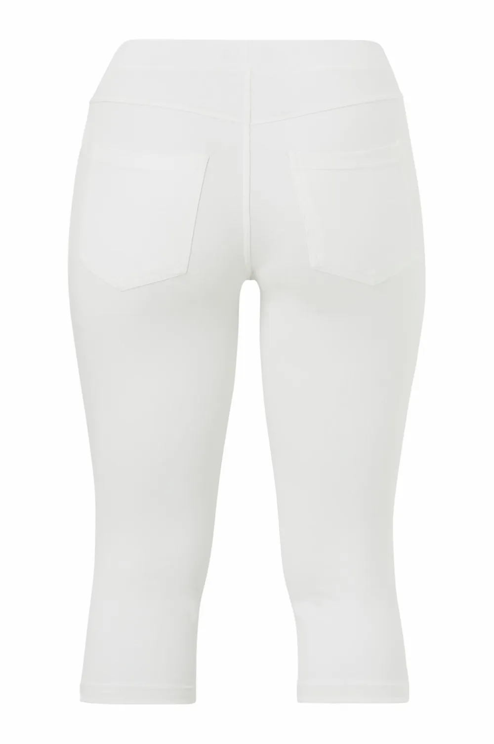 Ellos Plus collection Treggings med høj talje og 3/4 længde Hvid Sale