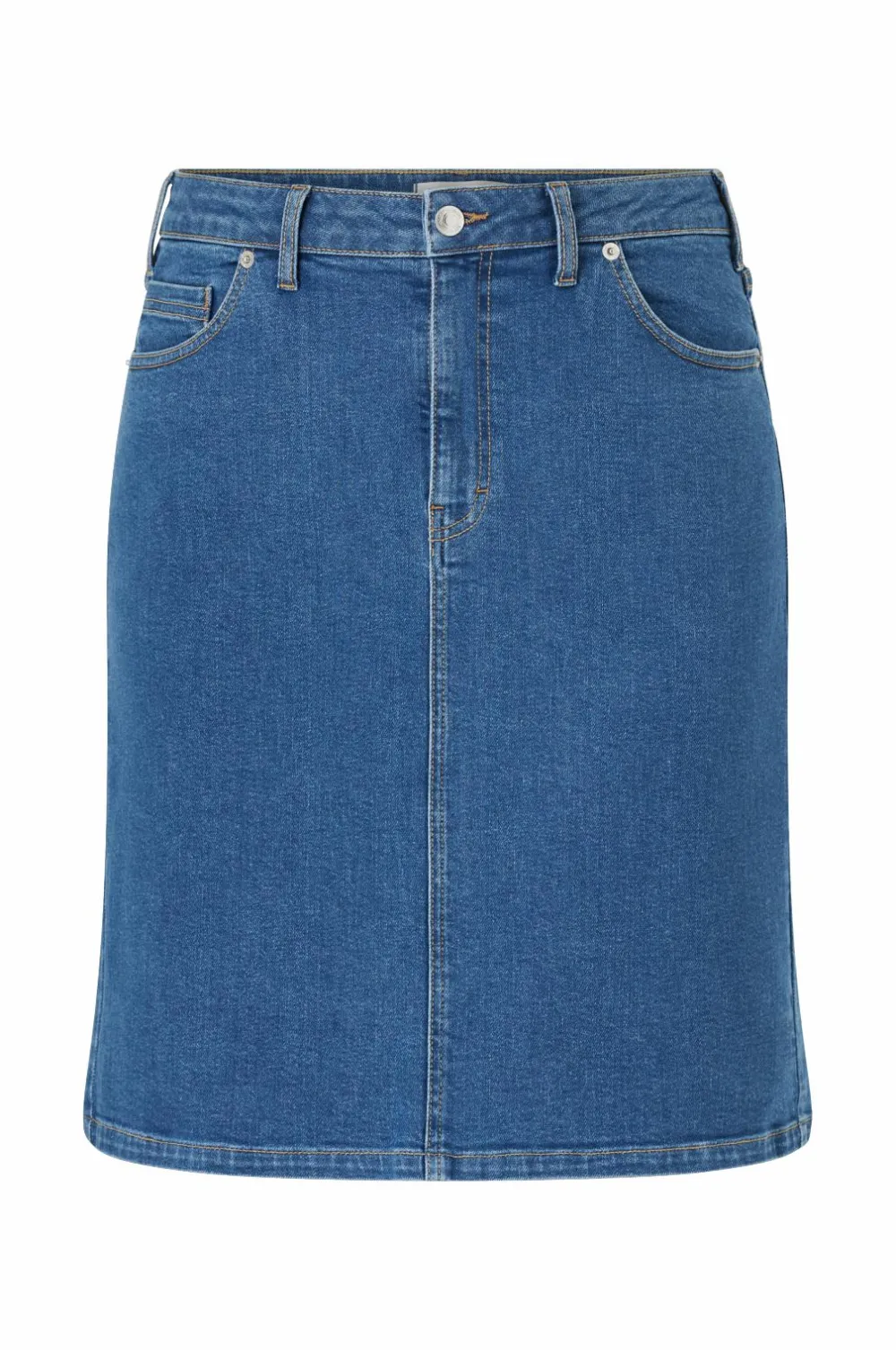 Ellos Nederdele>Plus collection Cowboynederdel Denim blå
