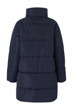 Ellos Plus collection Foret frakke med skorstenskrave Blå New