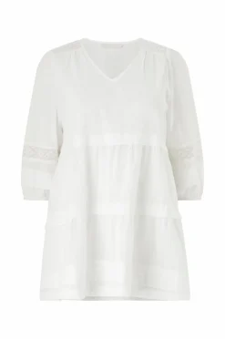 Ellos Plus collection Tunika Naturlig hvid Discount