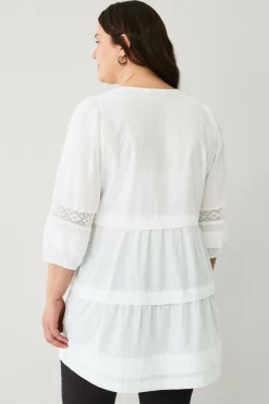 Ellos Plus collection Tunika Naturlig hvid Discount
