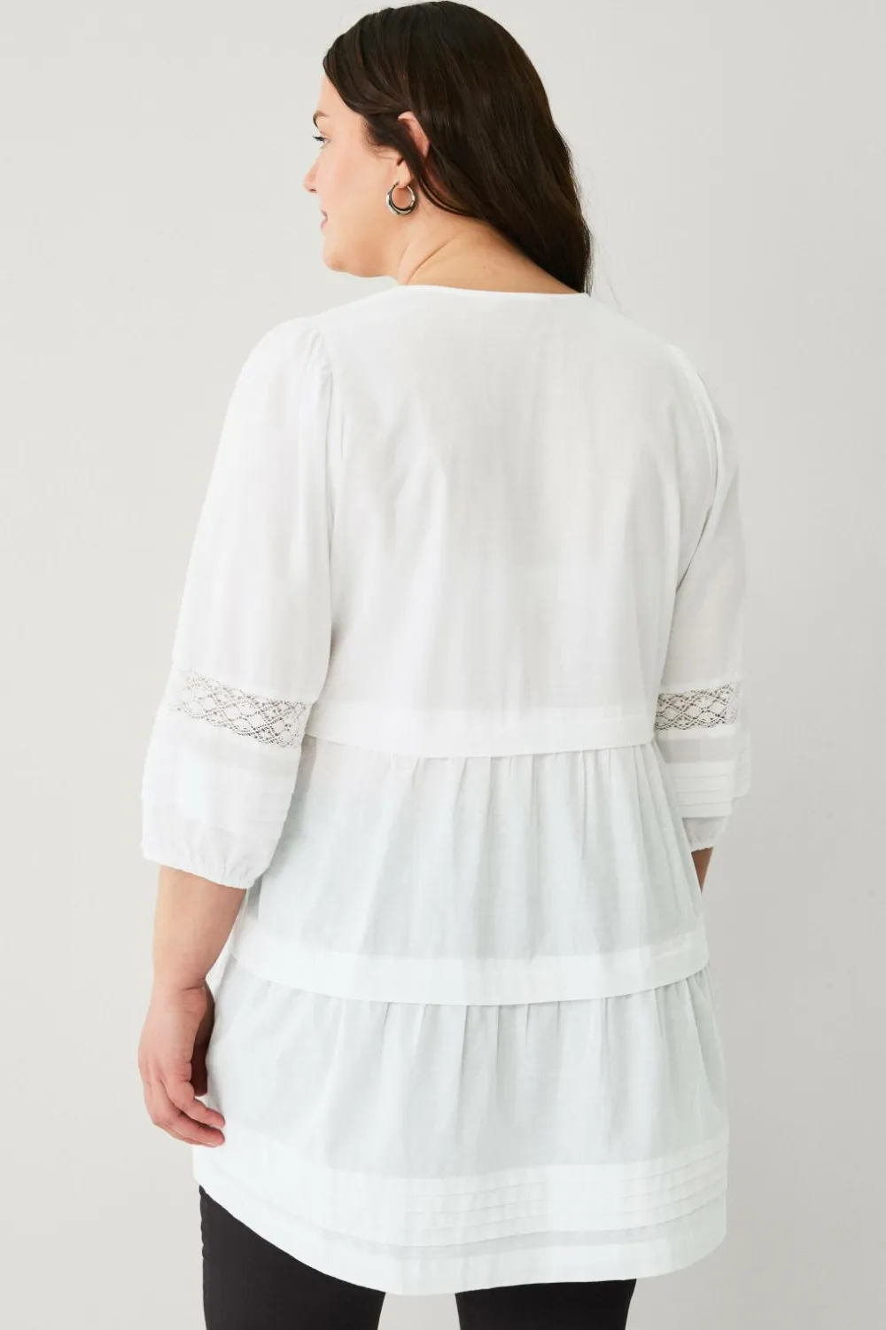 Ellos Plus collection Tunika Naturlig hvid Discount