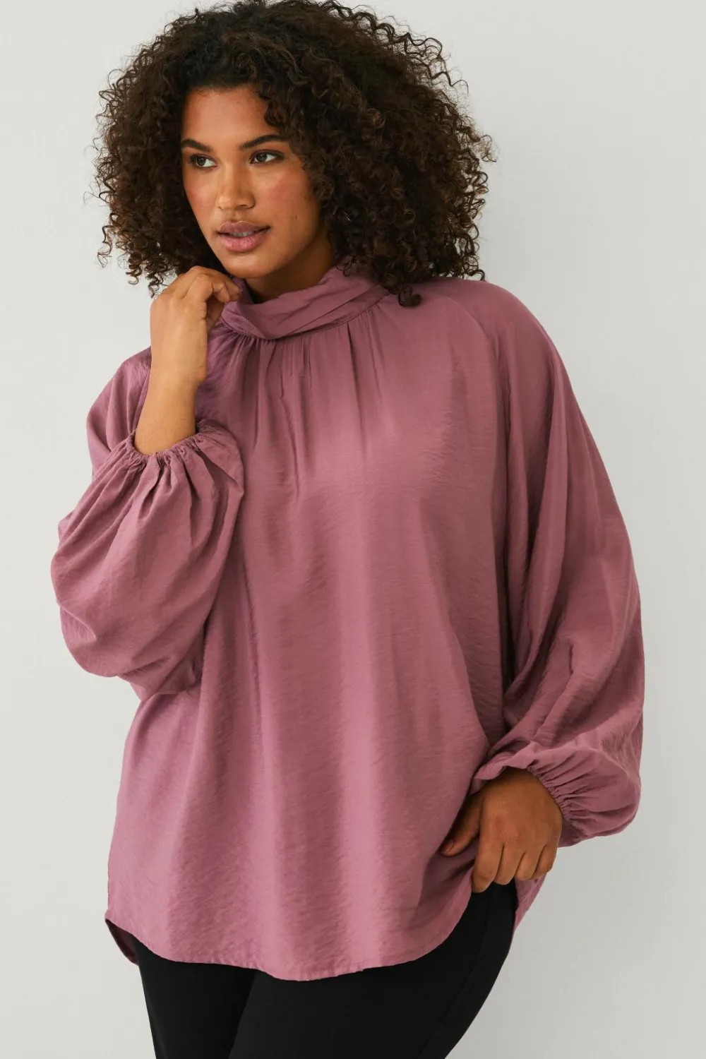 Ellos Plus collection Bluse med afslappet pasform rosa