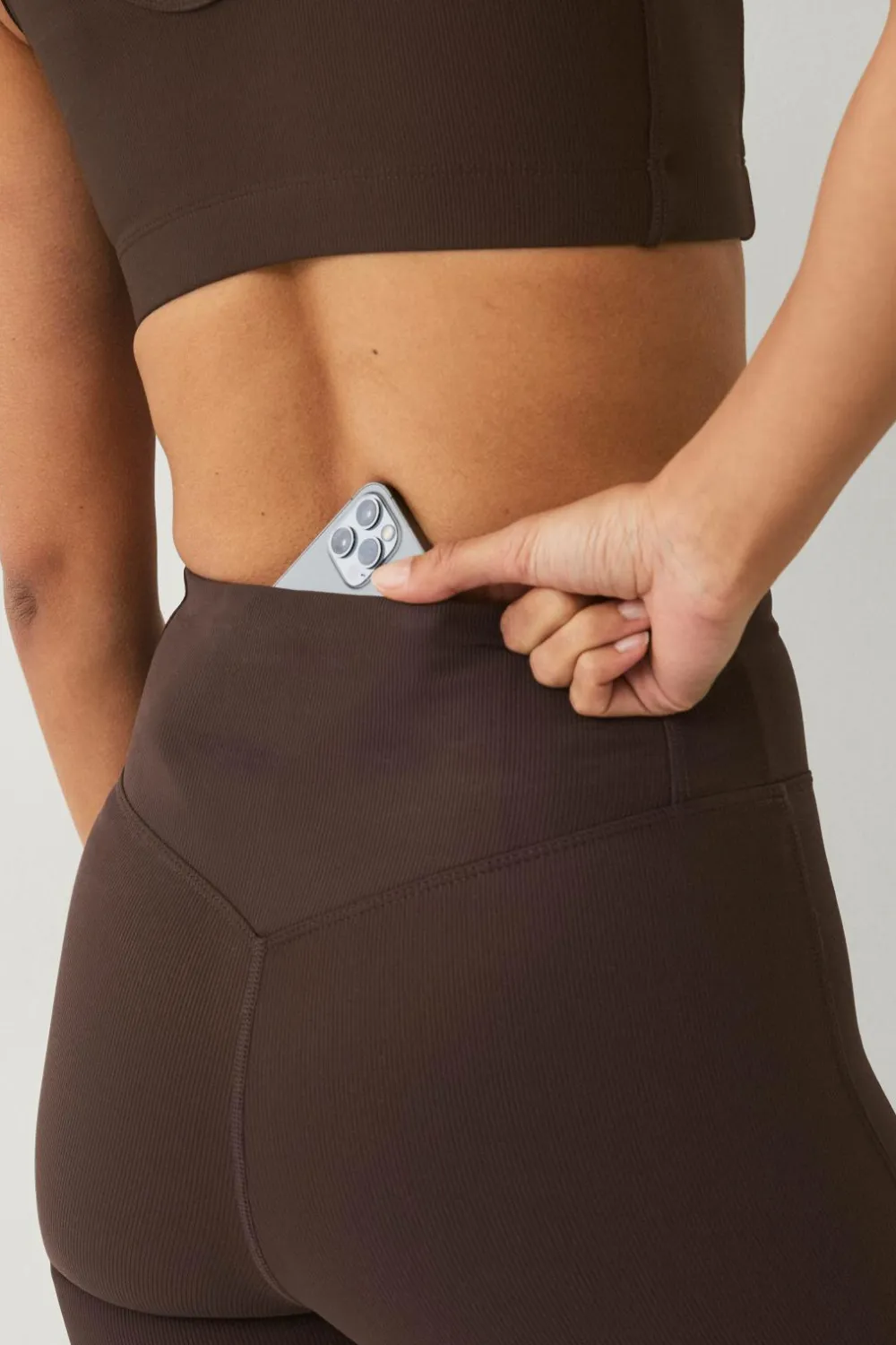 Ellos STUDIO Cykelshorts Structure Mørkebrun Discount