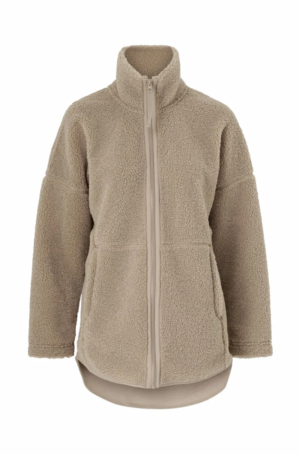 Ellos STUDIO Fleecejakke Full Zip Pile Core Beige Best