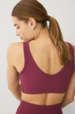Ellos STUDIO Sports-bh V-neck Structure Vinrød Best