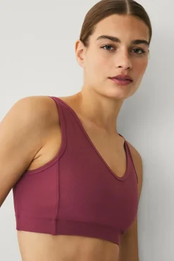 Ellos STUDIO Sports-bh V-neck Structure Vinrød Best