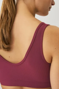 Ellos STUDIO Sports-bh V-neck Structure Vinrød Best