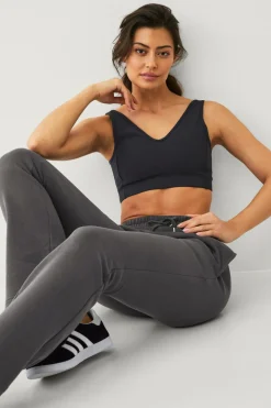 Ellos STUDIO Sweatbukser Sweat Pants Flare Core Gråbrun Best