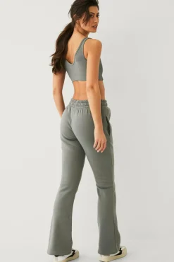 Ellos STUDIO Sweatbukser Sweat Pants Flare Core Grågrøn Clearance