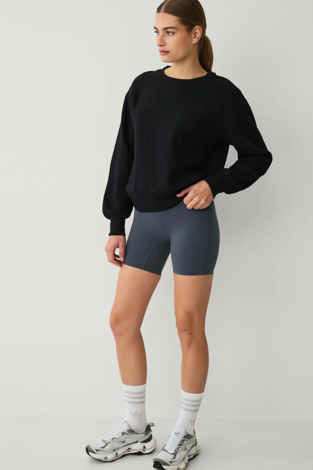 Ellos Træningstøj|Træningstøj>STUDIO Sweatshirt med rund hals sort