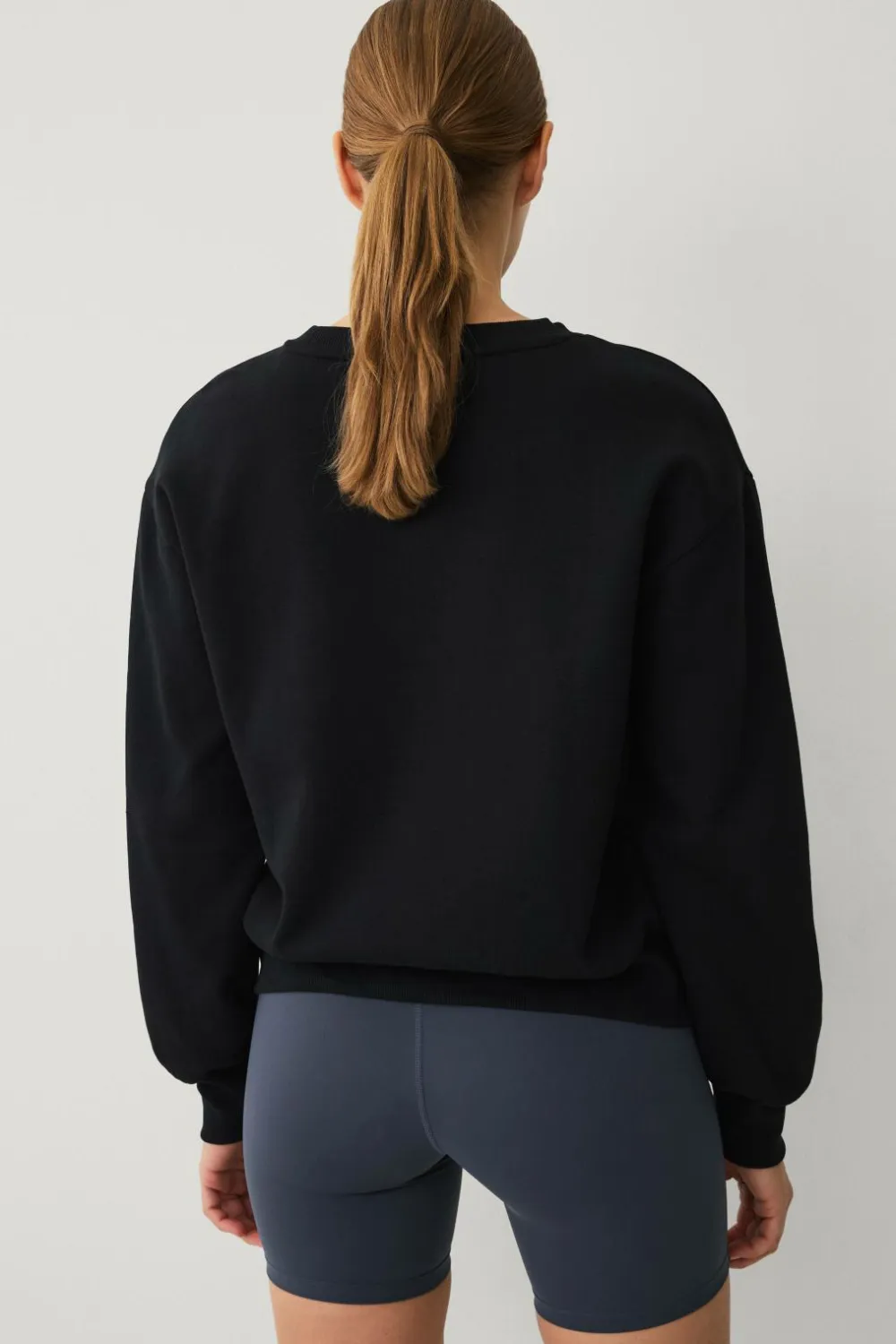 Ellos Træningstøj|Træningstøj>STUDIO Sweatshirt med rund hals sort