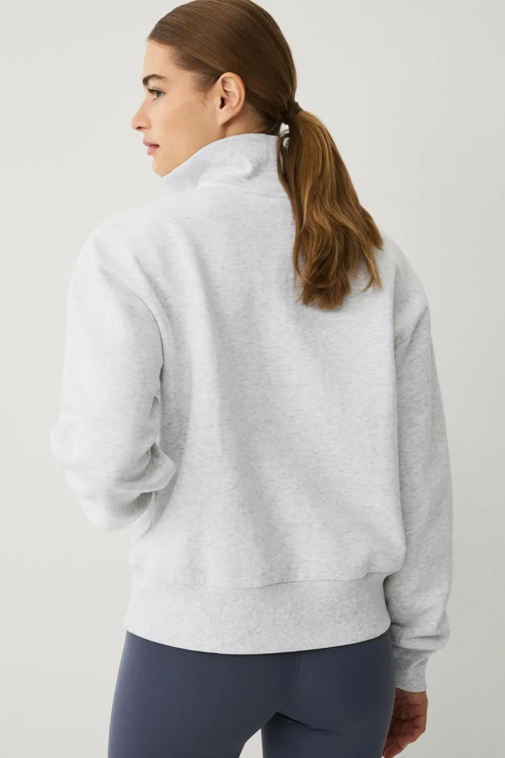 Ellos STUDIO Sweatshirt med høj krave Gråmelange Best