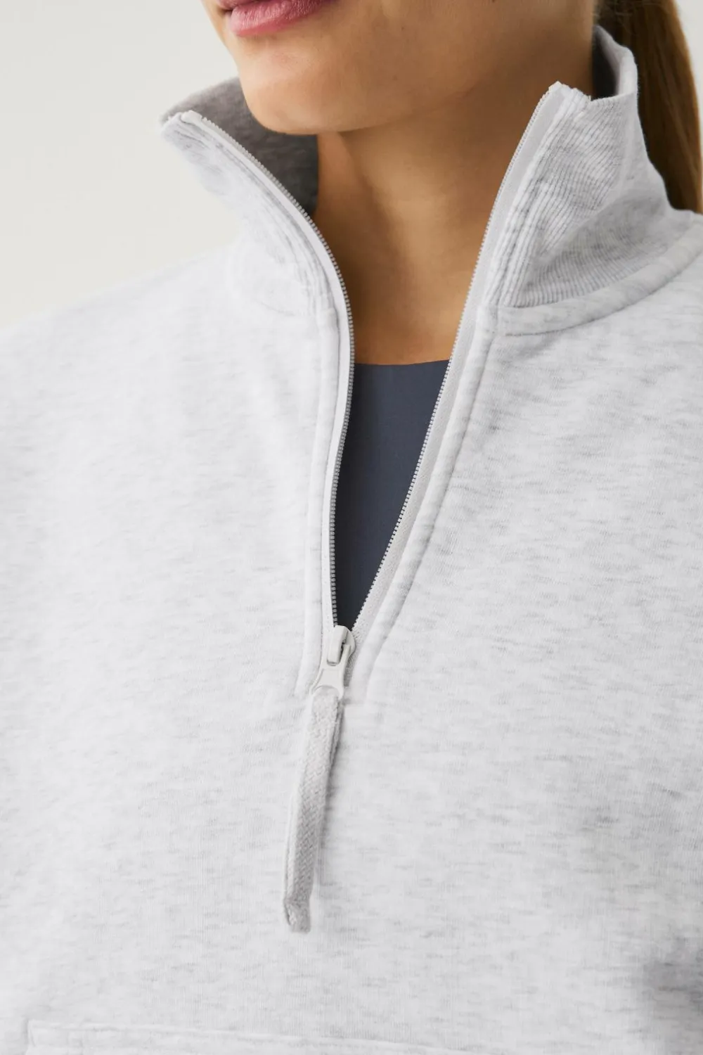 Ellos STUDIO Sweatshirt med høj krave Gråmelange Best