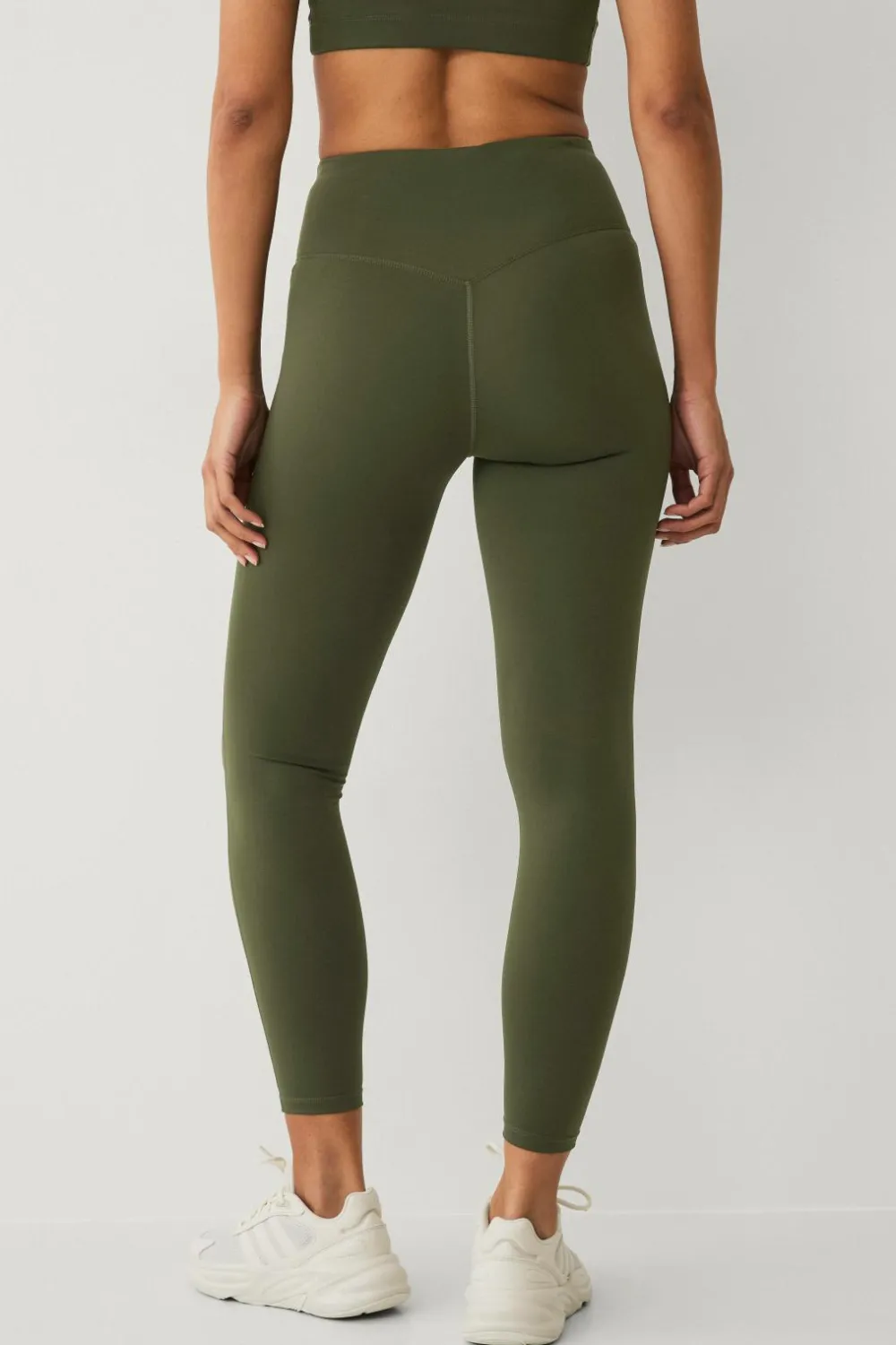 Ellos Træningstøj|Træningstøj>STUDIO Træningstights Studio Tights Flat Front Core Mørke skovgrøn