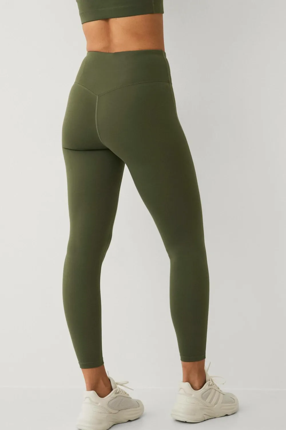 Ellos Træningstøj|Træningstøj>STUDIO Træningstights Studio Tights Flat Front Core Mørke skovgrøn