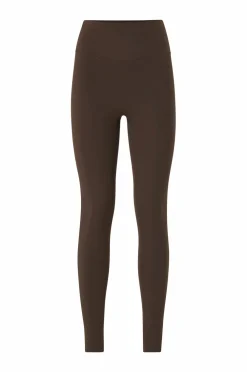 Ellos STUDIO Træningstights Warm Tights Flat Front Core Mørkebrun New