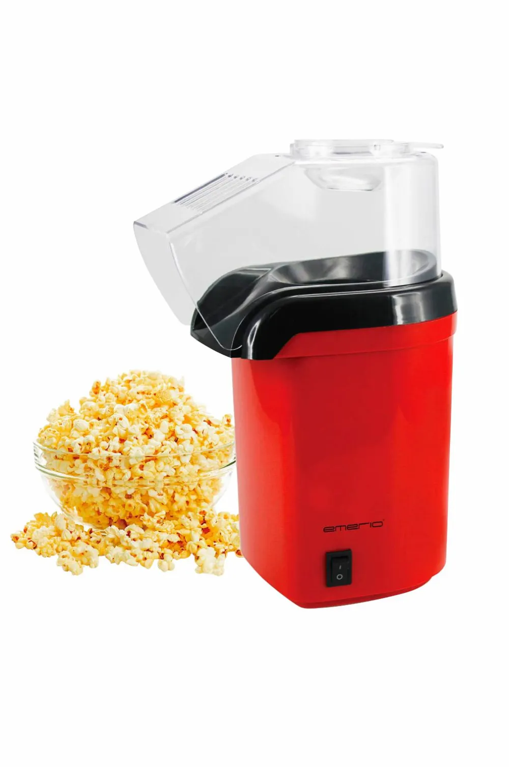 Emerio Popcorn-maskine Rød Hot