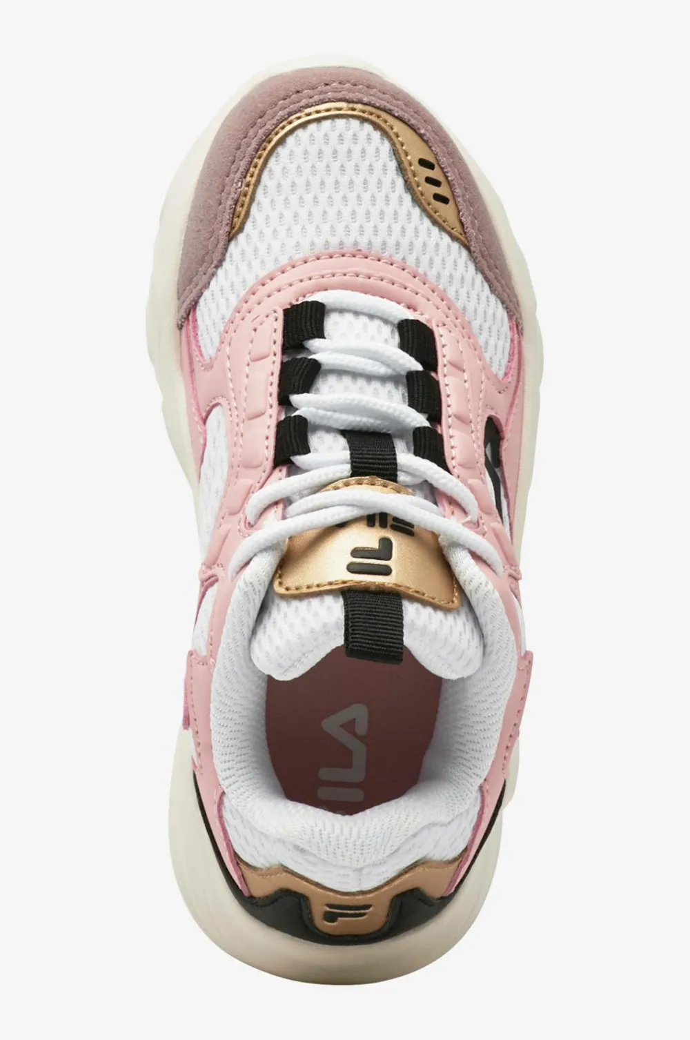 FILA Kondisko Collene Logo Kids White-powder pink New