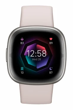 Fitbit Ure|Ure>Sense 2, Lunar White/Platinum