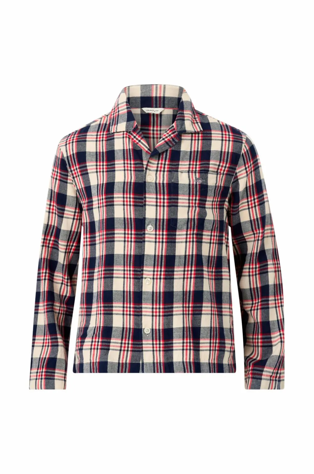 Gant Pyjamas Flannel Check Pajama Set Gift Box Ruby Red Discount