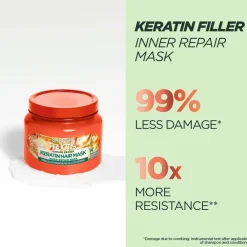 Garnier Hår|Hår>Fructis Damage Eraser Keratin Hair Mask For Damaged Hair 320 Ml No Color