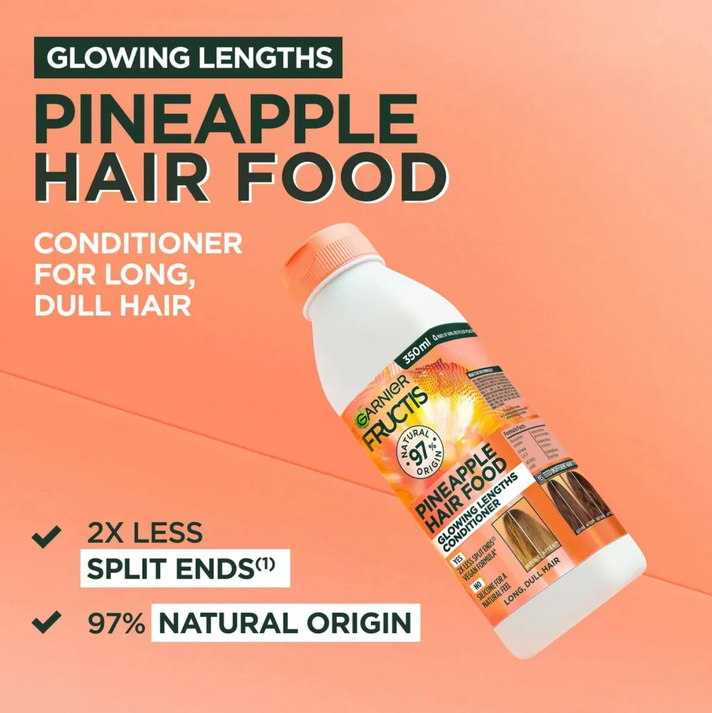 Garnier Hår|Hår>Fructis Hair Food Pineapple Conditioner For Dull Hair 350 Ml No Color