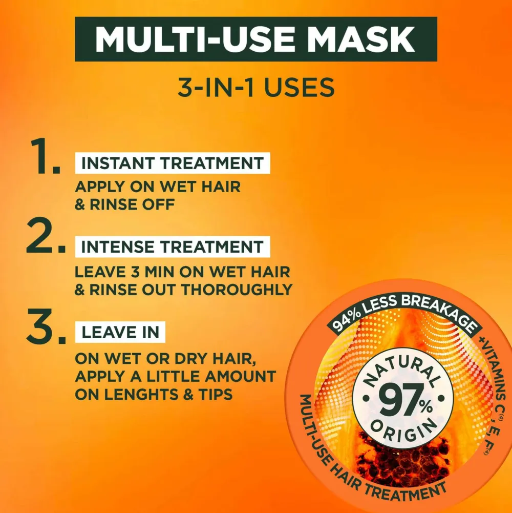 Garnier Hår|Hår>Fructis Hair Food Papaya Hair Mask For Damaged Hair 400 Ml No Color