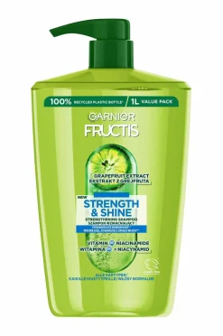 Garnier Hårpleje>Fructis Strength & Shine Shampoo For All Hair Types 1000 Ml