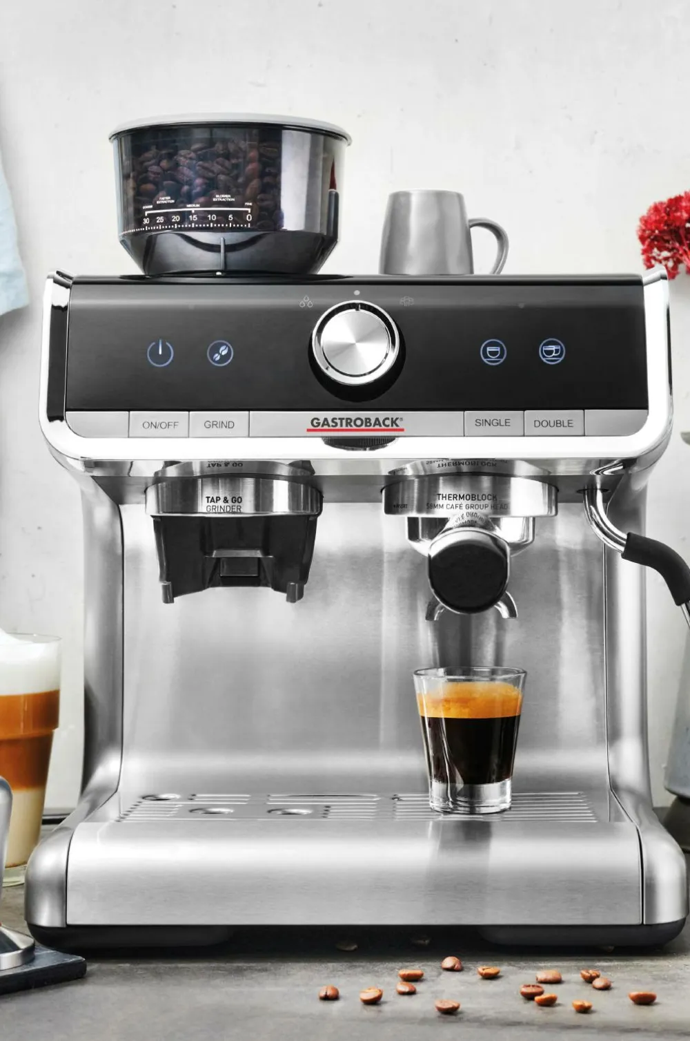 Gastroback Kaffe- & Espressomaskiner>Design Espresso Barista Pro Sølv