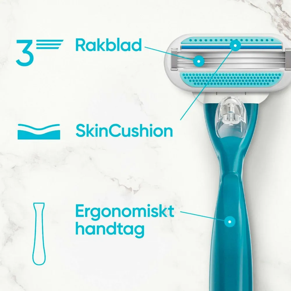 Gillette Barberblad Smooth 8-pak No color Hot
