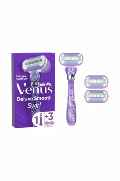 Gillette Hårfjerning>Barberkniv Deluxe Smooth Swirl med 3 barberblade No color