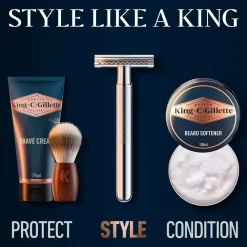 Gillette Dobbeltkantet sikkerhedshøvl + 5 barberblade No color Hot