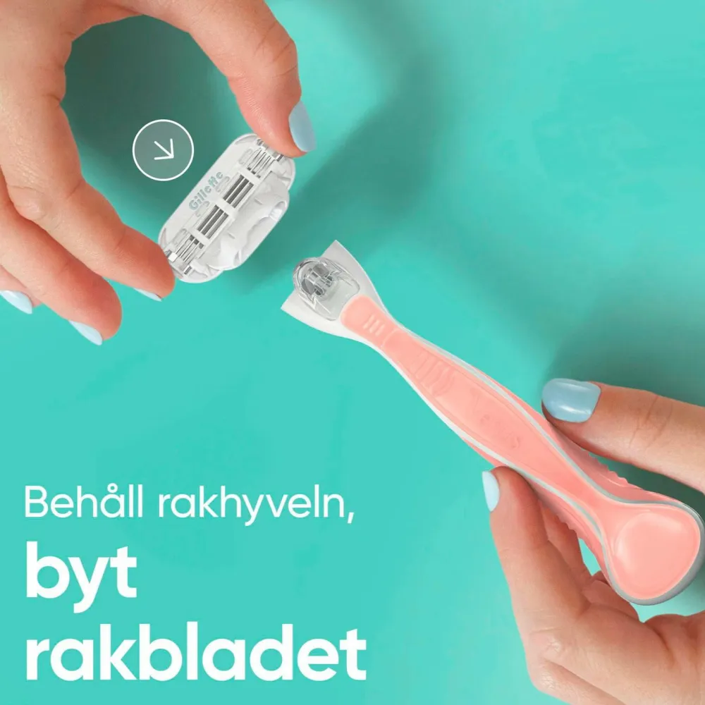 Gillette Hårfjerning>Udjævningsplan Smooth Sensitive + 2 barberblade No color