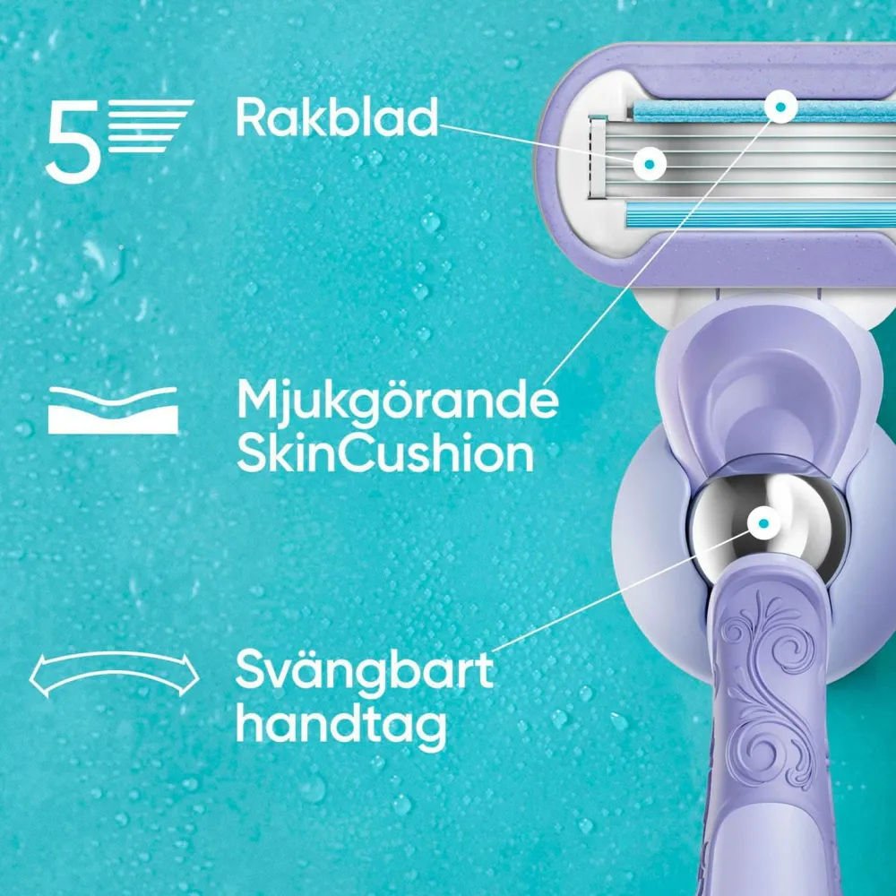 Gillette Udjævningsplan Extra Smooth Swirl + 1 barberblad No color Clearance