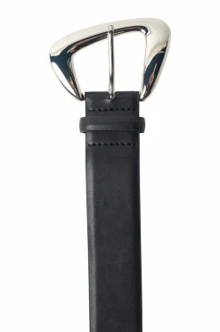 Gina Tricot Bælter>Bælte Chunky Buckel Belt Black/silver