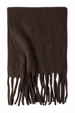 Gina Tricot Halstørklæde Soft Chunky Scarf Dark brown (7180)