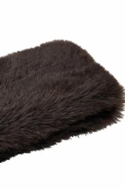 Gina Tricot Pandebånd Faux Fur Dark brown (7180) Best