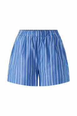 Gina Tricot Shorts>Shorts Poplin Blue/stripe