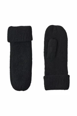 Gina Tricot Vanter Rib Mitten Black (9000) Best