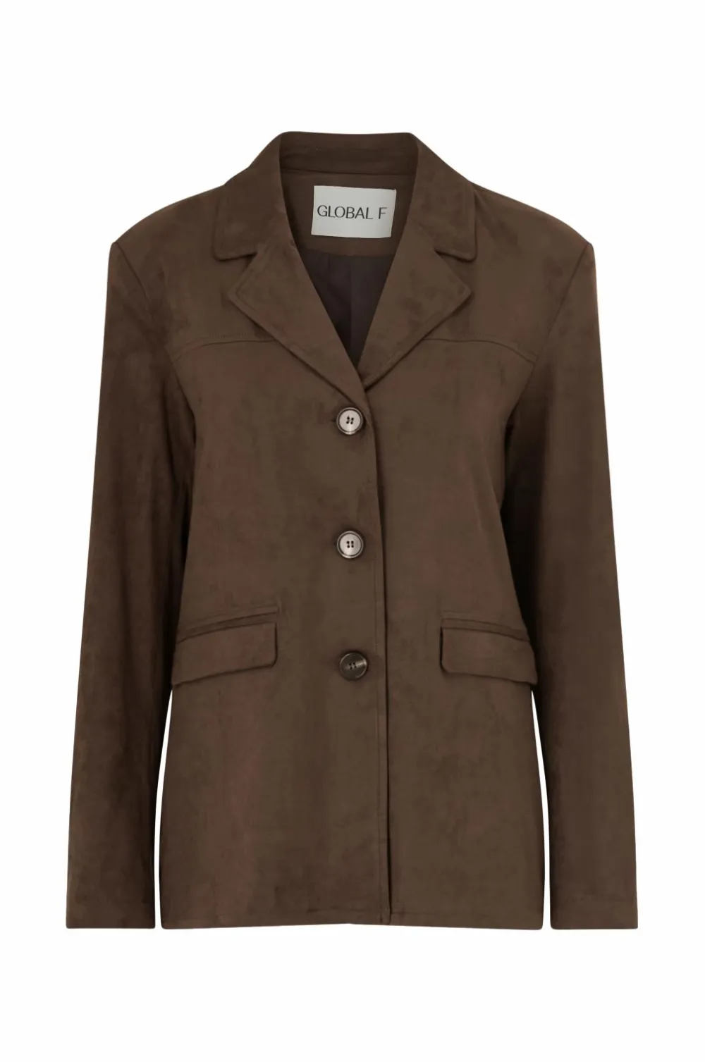 Global F Blazere & Veste>Habitjakke Mabea-g Black coffee