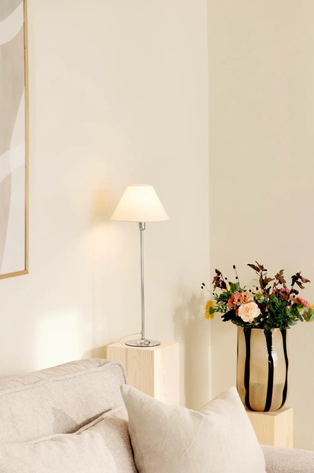 Globen Lighting Lampefødder>Bordlampe Base Iris 45 Krom