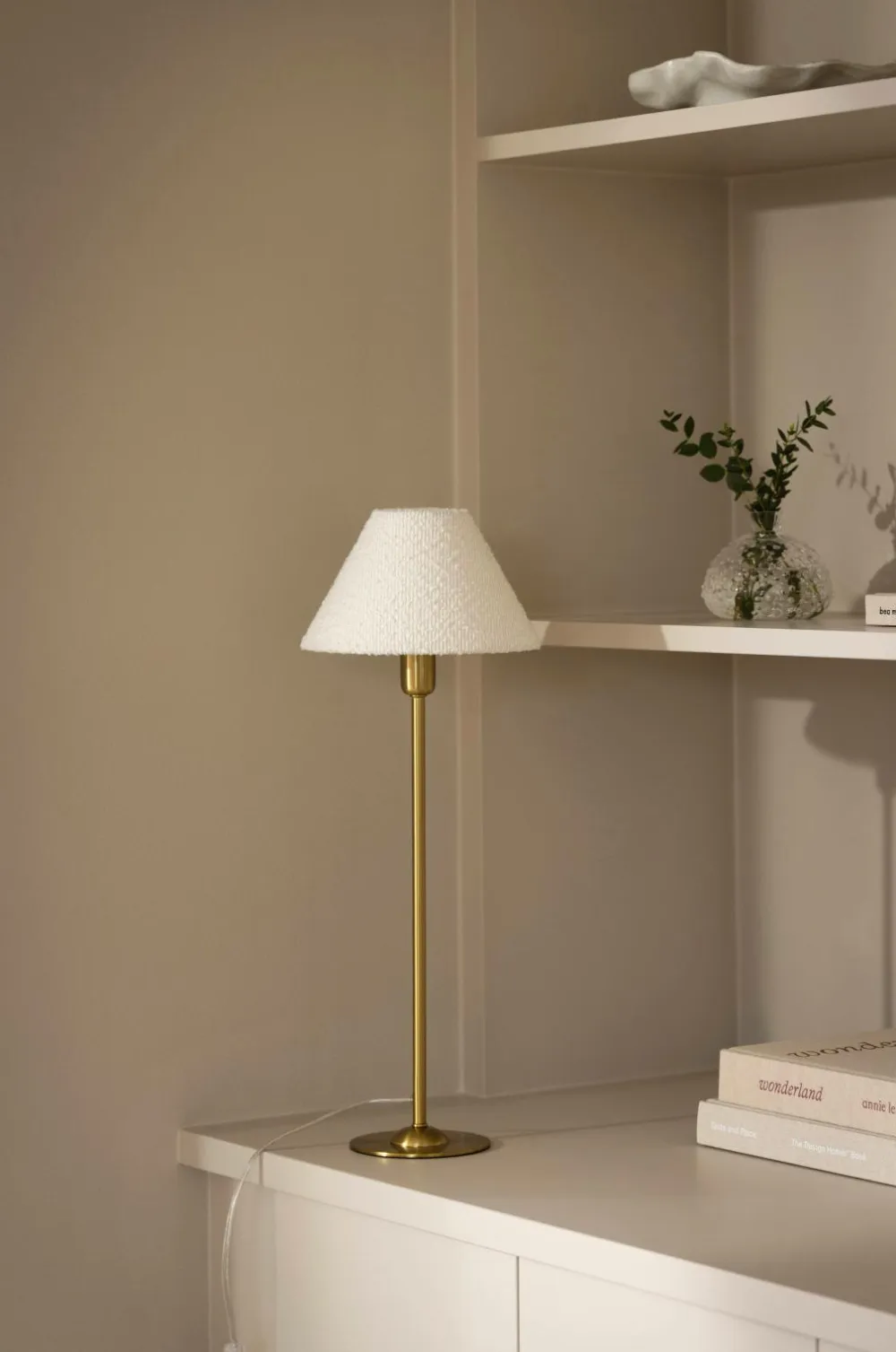 Globen Lighting Lampeskærm Iris 20 Cremehvid bouclé Outlet