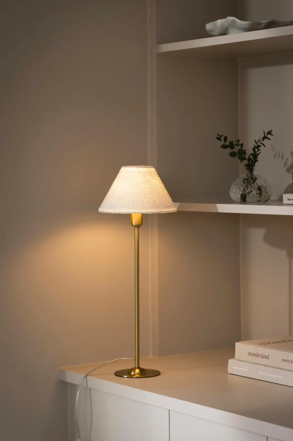 Globen Lighting Lampeskærm Iris 20 Cremehvid bouclé Outlet