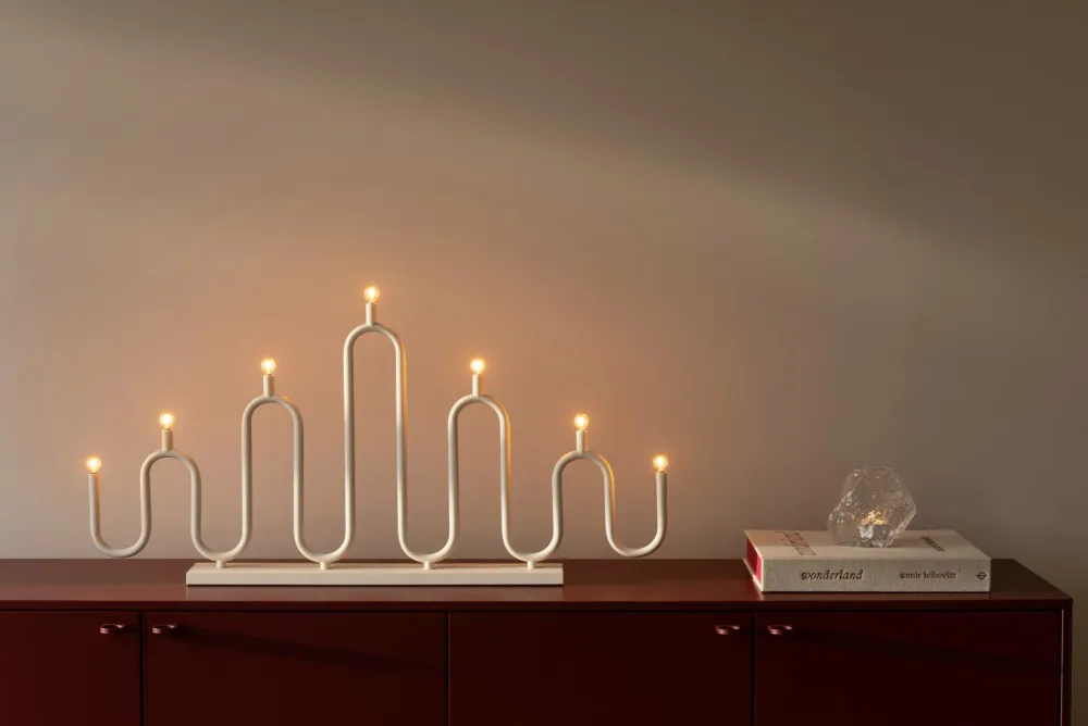 Globen Lighting Lysestage Noel 7 Elfenben Hot