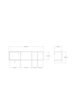 Hanah Home Tv Stativ Veronica Atlantisk fyrretræ New